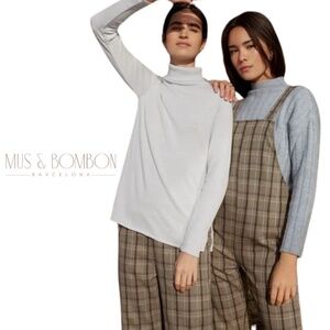 Mus & Bombon Epidot Plaid Adjustable Strap Jumpsuit | Made in Spain | Size M
